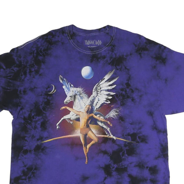 TRIPPK REDD Mens Blue & Black Graphic T-Shirt XL Short Sleeve Crew Neck Printed