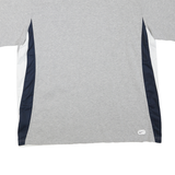 NIKE Mens Grey & Navy Athletic T-Shirt XL Short Sleeve Crew Neck Sportswear