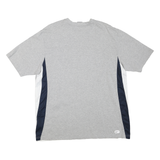 NIKE Mens Grey & Navy Athletic T-Shirt XL Short Sleeve Crew Neck Sportswear