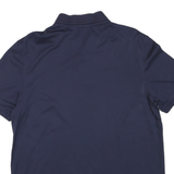 CALVIN KLEIN Mens Blue Short Sleeve Plain M Cotton Blend Polo Shirt