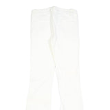 ARMOR JEANS Womens Jeans White Slim Flared Denim W28 L34 Cotton Blend Zip