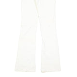 ARMOR JEANS Womens Jeans White Slim Flared Denim W28 L34 Cotton Blend Zip