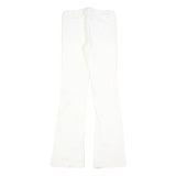 ARMOR JEANS Womens Jeans White Slim Flared Denim W28 L34 Cotton Blend Zip