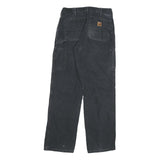 CARHARTT Mens Cotton Blend Black Regular Straight Trousers W32 L34 Workwear