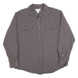CARHARTT Mens Black & Red Checked Shirt L Workwear Casual Long Sleeve Cotton