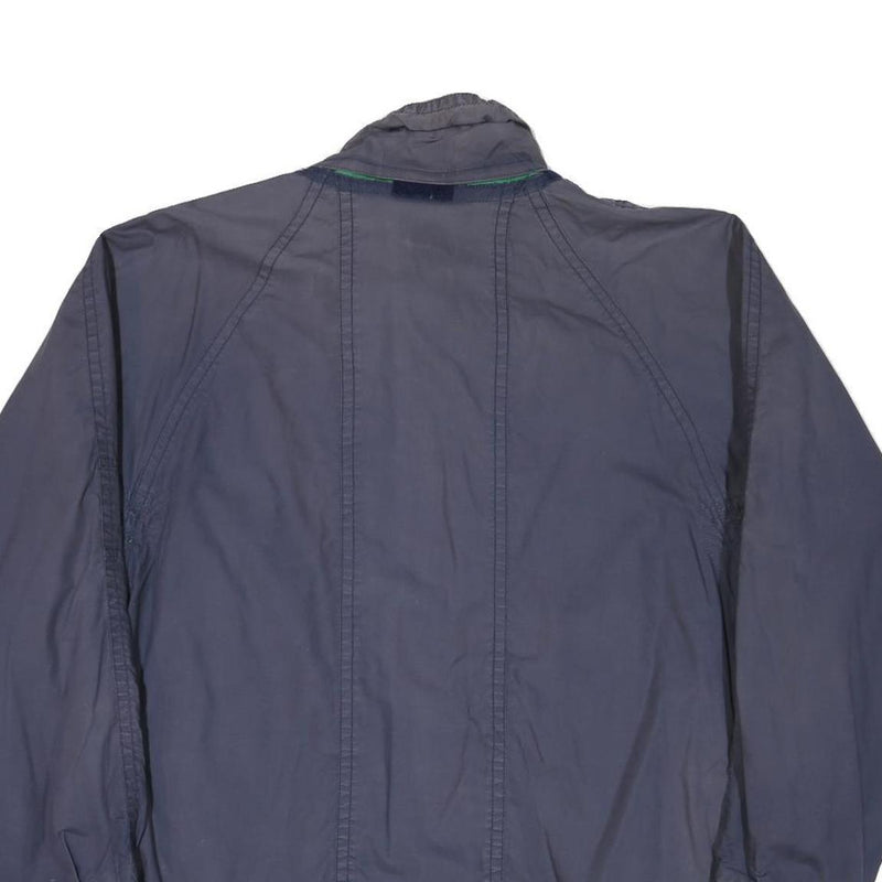 LIBERTY Mens Blue & Green Cotton Blend Zip Jacket XL Casual Outdoor Lightweight