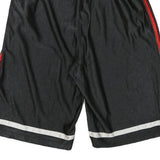 ADIDAS Mens Shorts Black & Red Sports Casual L L W24 Polyester Blend