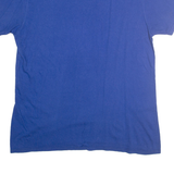 MAJESTIC Mens Blue LA T-Shirt L Short Sleeve Crew Neck Cotton Blend Casual Urban