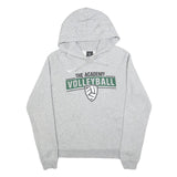 NIKE Womens Grey The Academy Volleyball Pullover Hoodie L Cotton Blend