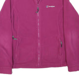 BERGHAUS Womens Purple Jacket S Polyester Blend Plain Zip Outdoor Lightweight
