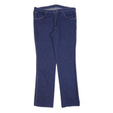 MC DUNCAN Mens Jeans Blue Regular Straight Denim Raw W38 L35 Classic Cotton