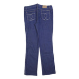 MC DUNCAN Mens Jeans Blue Regular Straight Denim Raw W38 L35 Classic Cotton