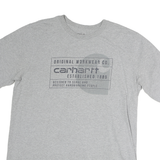 CARHARTT Mens Grey Graphic T-Shirt L Short Sleeve Crew Neck Original Workwear