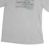 CARHARTT Mens Grey Graphic T-Shirt L Short Sleeve Crew Neck Original Workwear