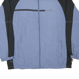 LOTTO Mens Blue & Black Zip Jacket XL Polyester Blend Plain Casual Sportswear
