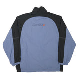 LOTTO Mens Blue & Black Zip Jacket XL Polyester Blend Plain Casual Sportswear