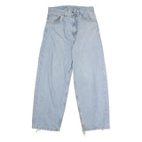 CARHARTT Mens Jeans Light Blue Regular Straight Denim W28 L26 Zip Casual Wear