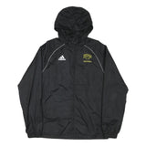 ADIDAS Mens Black FHS Volleyball Nylon Jacket S Zip Hooded Sportswear