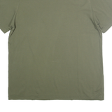 ADIDAS Mens Green Cotton T-Shirt L Short Sleeve Crew Neck Logo