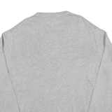 TOMMY HILFIGER Mens Grey Pullover Cotton Plain Knit Crew Neck Jumper XL Relaxed