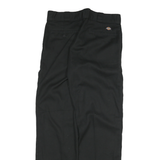 DICKIES Mens Black Regular Fit Straight Leg Trousers W30 L30 Workwear Casual