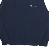 NIKE Mens Blue Cotton Blend V-Neck M Sleeveless Casual Pullover Sweatshirt