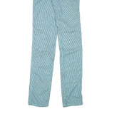 WRANGLER Mens Slim Blue & White Stripe Cotton Blend Slim Straight Trousers W29