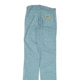 WRANGLER Mens Slim Blue & White Stripe Cotton Blend Slim Straight Trousers W29