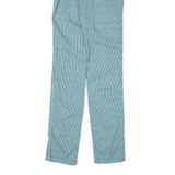 WRANGLER Mens Slim Blue & White Stripe Cotton Blend Slim Straight Trousers W29