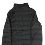 NAUTICA Womens Black Puffer Jacket L Polyester Zip Casual Quilted Winter Warm