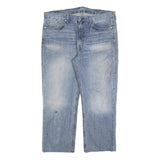 LEVI'S 514 Classic Mens Jeans Blue Classic Straight Denim Medium W38 L27 Faded