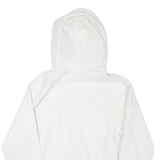 CHAMPION Mens White Pullover Hoodie L Cotton Blend Classic Logo Sweatshirt