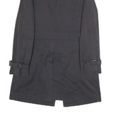 BOGGI Mens Black Classic Cotton Blend Jacket M Button Closure Belted