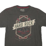 HARD ROCK CAFE Womens Black Graphic T-Shirt M Short Sleeve Crew Neck Cotton