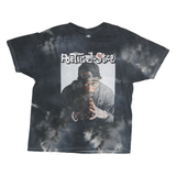 POETIC JUSTICE Mens Black Graphic T-Shirt XL Short Sleeve Crew Neck Cotton Blend