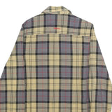 BARBOUR Womens Yellow & Grey Check Shirt UK 8 Long Sleeve Cotton Classic