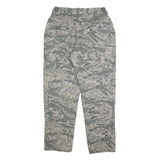 BETHEL INDUSTRIES Womens Cotton Blend Grey Camouflage Regular Fit Cargo Trousers