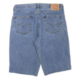 LEVI'S Mens Denim Blue Casual Shorts L W36 Cotton Blend Classic Fit