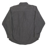 FIELD & STREAM Mens Grey Cotton Blend Shirt L Button Front Workwear Casual