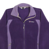 BERGHAUS Womens Purple & Lavender Fleece Jacket M Polyester Zip Outdoor Casual