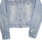 LEVI'S Womens Blue Denim Button Jacket M Cotton Classic Trucker Style