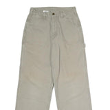 CARHARTT Mens Cotton Beige Regular Straight Trousers W26 L29 Workwear Casual