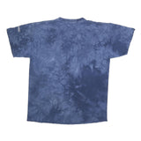 THE MOUNTAIN Mens Blue Tie Dye Graphic T-Shirt L Short Sleeve Crew Neck Unique