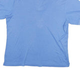CADILLAC Mens Blue XL Cotton Blend Polo Shirt Short Sleeve Plain Collar Casual