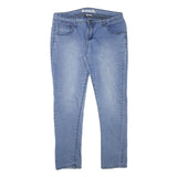 BENCH Womens Slim Blue Denim Jeans W34 L27 Zip Closure Stretch Cotton Blend