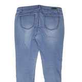 BENCH Womens Slim Blue Denim Jeans W34 L27 Zip Closure Stretch Cotton Blend