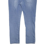 BENCH Womens Slim Blue Denim Jeans W34 L27 Zip Closure Stretch Cotton Blend