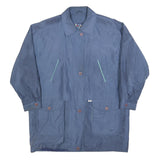 YACHTING Womens Blue Polyester Blend Jacket XL Zip Plain Casual Lightweight