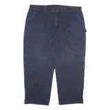 CARHARTT Mens Jeans Navy Blue Regular Straight Denim Medium W46 L30 Workwear