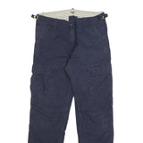 CARHARTT WIP Mens Cotton Blue Regular Cargo Trousers W30 L30 Casual Workwear